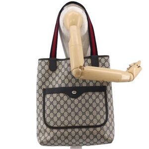 Gucci GG monogram Beige and Black Patterned Tote Vintage Designer